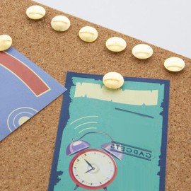 Pack of 500 BetterJonny 9.5 mm Gold Push Pins Iron Thumb Tacks Head Nail Pin Door Nail for Office or DIY