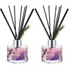 Rtteri 2 Reed Diffuser Sets Flower Oil Diffuser Sticks with
