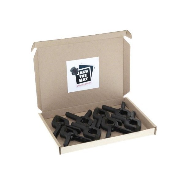 8 x Photographic Background Clamps. 3.5 inch Clips for Studio