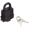 Black Steel Padlock with 2 Keys (4 cm) Pack of