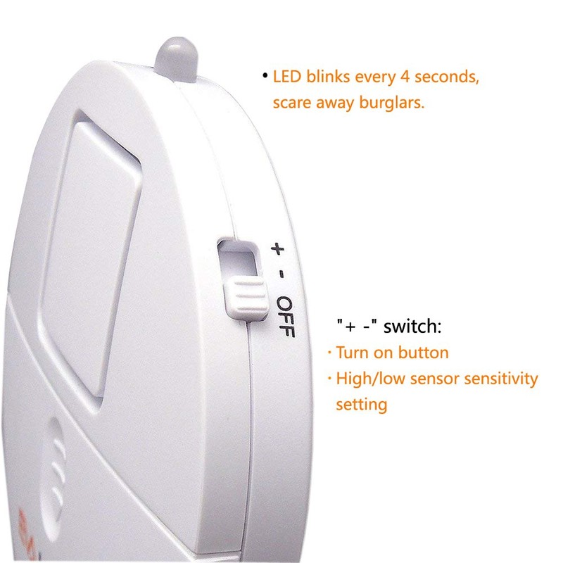 EVA LOGIK Modern Ultra-Thin Window Alarm with Loud 120dB Sound