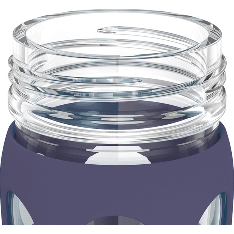 Lifefactory Classic Cap, Dusty Purple 22-Ounce Glass Water Bottle with