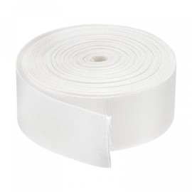 sourcing map Flat Nylon Webbing Strap 1.5 Inch 10 Yards White for Backpack, Luggage-rack