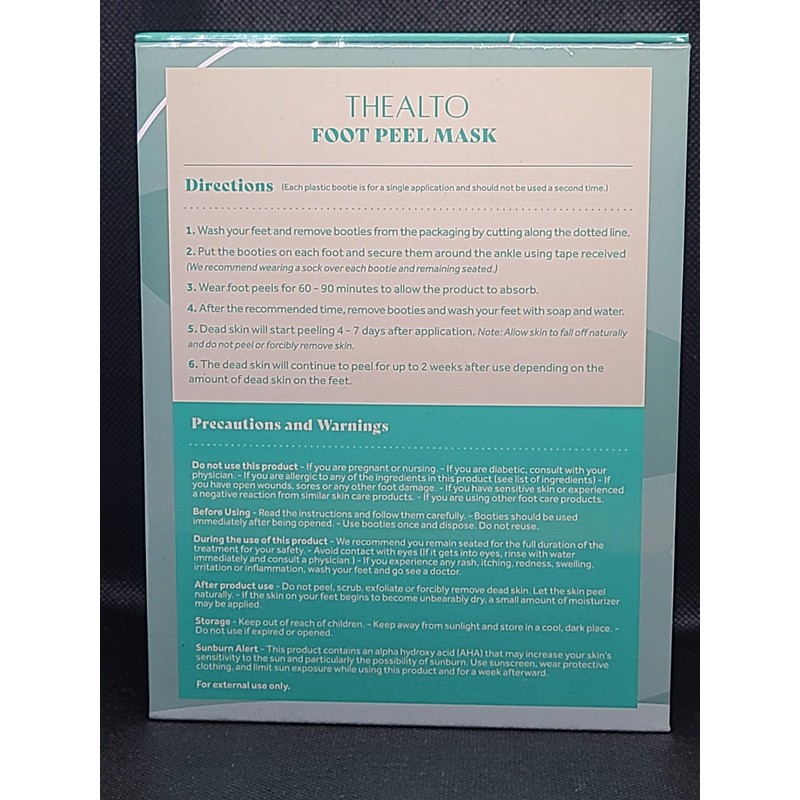 Thealto Foot Peel Mask 5 pairs