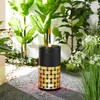 Glitzhome Metal Cutout Water Fountain with Pump, Adapter and LED