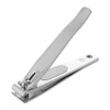 Nail straight clipper nail clippers national examination extension nail material nail care, 1 piece, silver / 네일 일자형 클리퍼 손톱깎이 국가고시 시험 연장 네일재료 네일케어, 1개, 은색