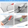 Window Screen Repair Kit 48"x118" - Includes Full Tools Set