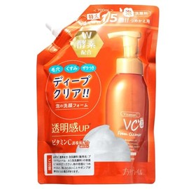 VC (Vitamin C) Enzyme Formulated Foaming Facial Cleanser Refill 23.7 fl oz (700 ml), Made in Japan