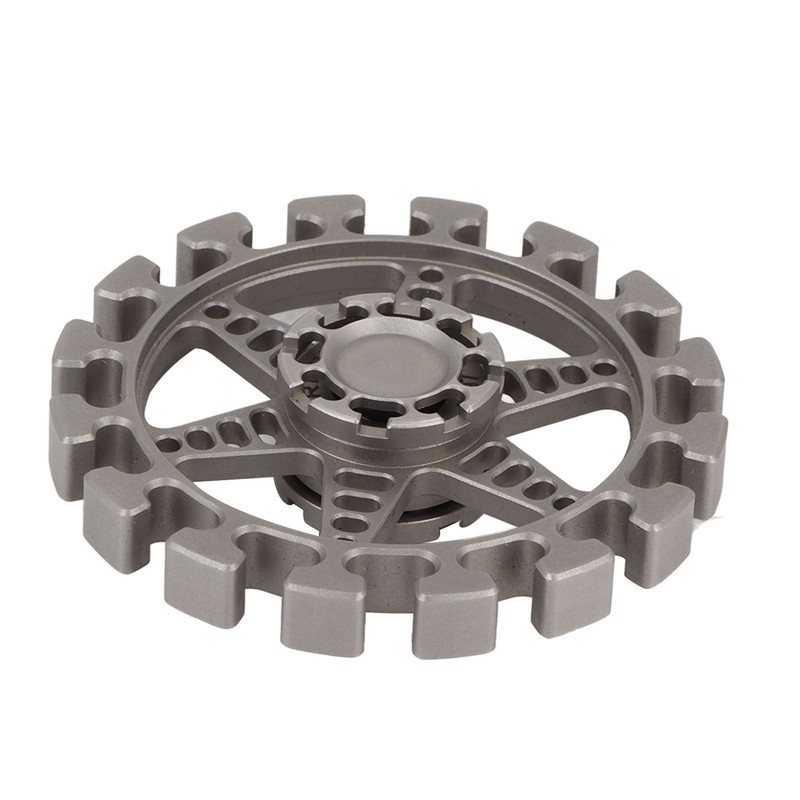 Metal Fingertip Gyroscope Round Shaped Reduce Anxiety Rotating Decompression Toy