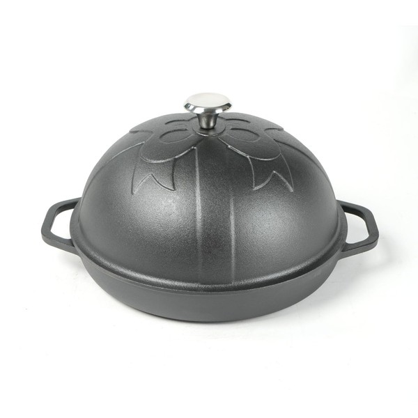 HAWOK Cast Iron Bread Oven with Cloche Lid, Dia.11.8inch/30cm, Sourdough
