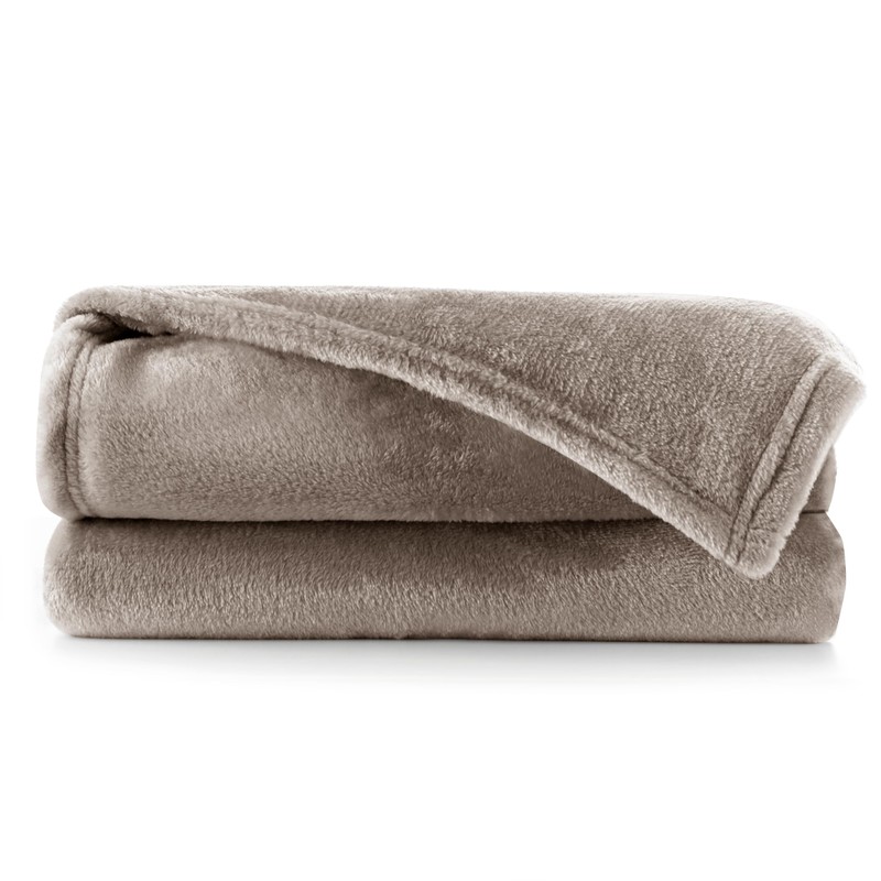 DecoKing Cuddly Microfiber Blanket Bedspread Fleece Faux Fur Blanket Fluffy