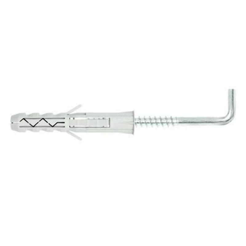 L Square Hook with M12 x 60mm Wall Plug (Pack
