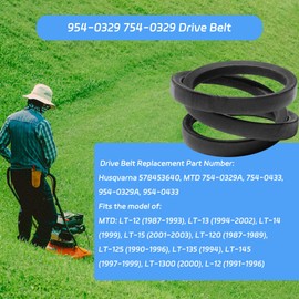 954-0329 754-0329 Drive Belt 5/8" x 69 3/8" Replacement for MTD 954-0329A, 754-0329A 754-0433 954-0433 Husqvarna 578453640 Lawn Mower Belt