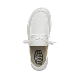 Hey Dude Wendy Slub Canvas White, Women 22 MX