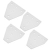 203040 T Shape Joining Plate Aluminium Alloy 5‑Hole Joint Bracket
