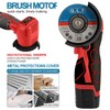ZFULVO Cordless Brush Angle Grinder Kit, 19500rpm Mini Electric Angle