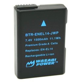 Wasabi Power Battery for Nikon EN-EL14, EN-EL14a and Nikon Coolpix P7000, P7100, P7700, P7800, D3100, D3200, D3300, D5100, D5200, D5300, Df