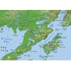 Alaska Physical State Map - 23.3 x 16.5 Inches -
