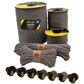 EdcX Paracord 4mm, 20+ Military Colours (15m, 30m, 50m, 100m, 300m) | Ideal for Crafts, Camping, Outdoor | 100% Nylon Rope 4mm | Tactical Cord 550 Type III