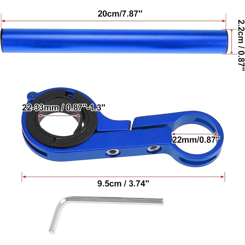 Bicycle Handlebar Extension Bracket Aluminum Alloy Bicycle Holder Lightweight Extension