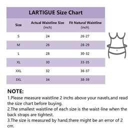 LARTIGUE Women 26 Steel Boned Waist Training Corset Heavy Duty Mesh Underbust Bustier Cincher,12.4 Inch White L