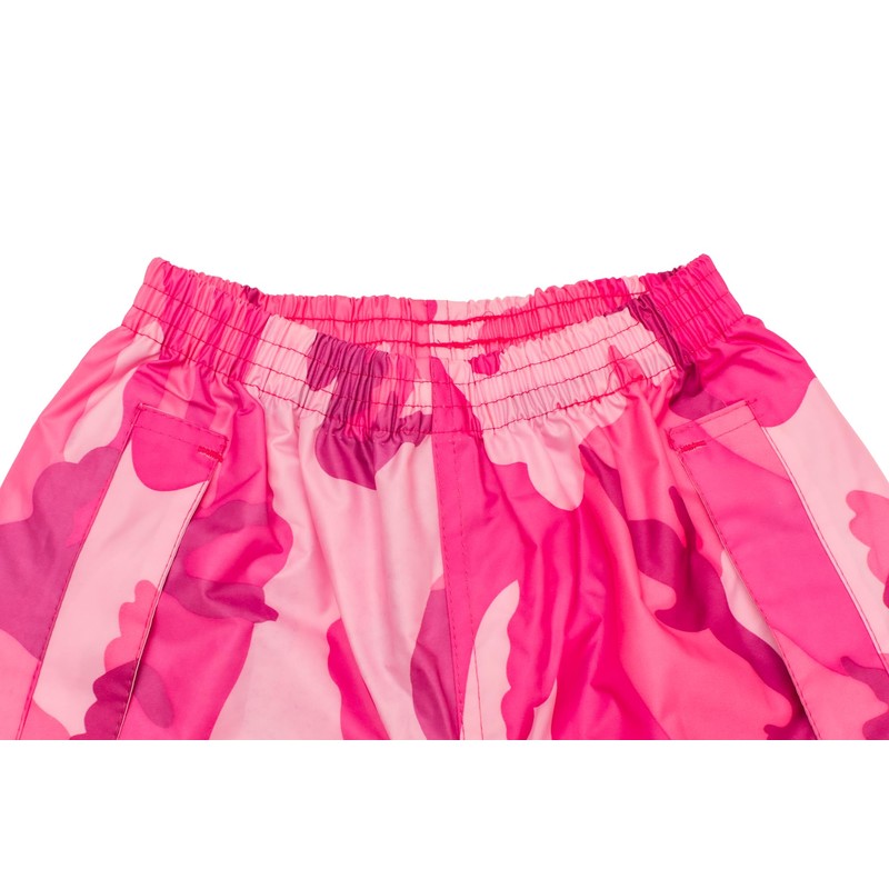 DRY KIDS jacket and trouser set Camo Pink 11/12yrs