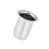 Motoforti 60mm Universal Motorcycle Can Muffler Baffle Pipe Silver Tone
