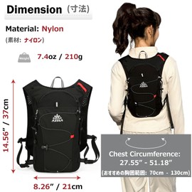 Azarxis Running Vest Hydration Pack Trail Backpack 7L 10L with 1.5L Water Bladder for Men Women Marathon Cycling Hiking Biking Climbing (White (10L) - Includes Backpack Only)