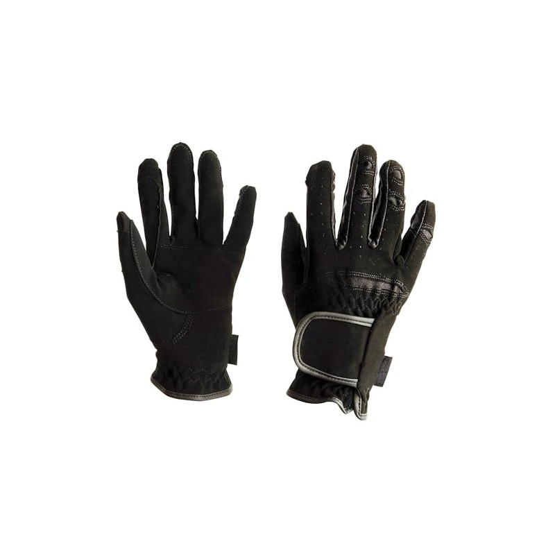 Dublin Everyday Mighty Grip Riding Gloves, Black, Childs Large