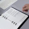 A5 6 Hole Acrylic Binder Dividers, 6 Pack Clear 1mm