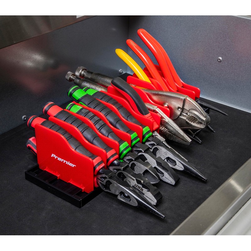 Sealey PR02 Pliers Rack, Red, 300mm