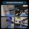Magnetic Screwdriver Bit Set, S2 Steel Construction, 1/4-Inch Hex Shank,