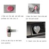 BestBling Crystal Sparking Heart Shape Natural Car Vent Clip Air