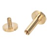 50 Set Binding Rivet Round Flat Head Brass Slot Screw
