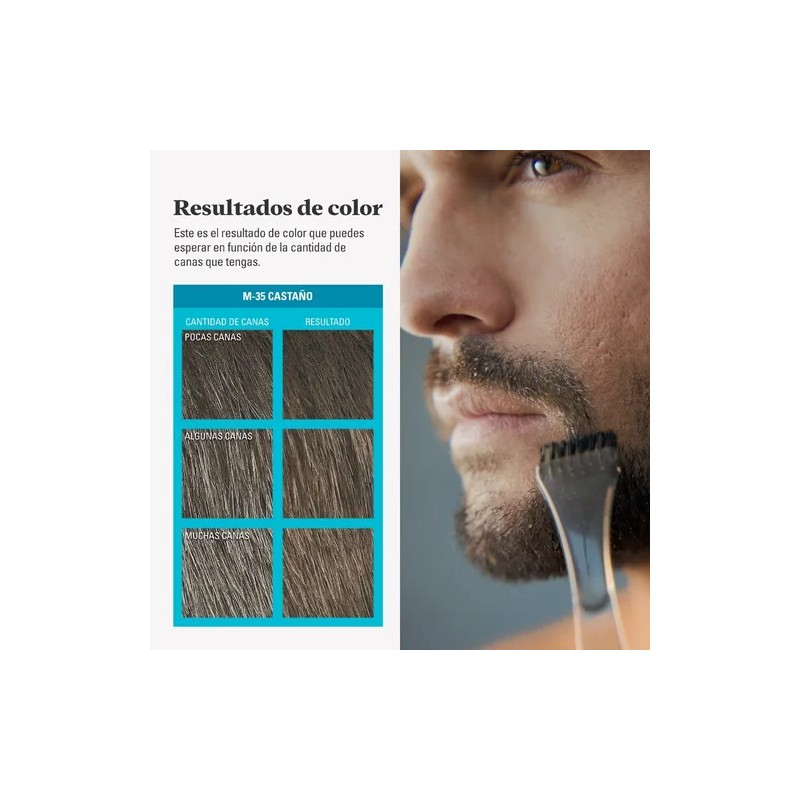 Tinte Just For Men Barba Y Bigote Castaño (b-35) 3-pack
