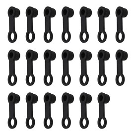 ECSiNG 20pcs Rubber Brake Bleed Caps Dust Cover Brake Nipple Cap for 8mm Car Motorcycle Car Auto Spare Parts Black