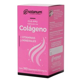 Solanum Colágeno CLG-ppu  Vitamina Y Minerales 180 Cáps Sfn Sabor Sin sabor                                                                           
