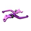BLUE ELF Purple CNC 6 Position Shorty Brake Clutch Lever