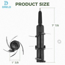 DRELD Blender Blade Replacement for Nutri Ninja 72oz Pitcher –Blender Parts Compatible with 1100, 1200w, 1500W Models (NJ600/BL600C/BL642/BL770/BL910/BN701/BN751/BN801Series)