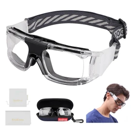 SooGree Sports Goggles Racquetball Glassess Basketball Football Soccer Racketball Goggles for Men & Women Safety Goggles Windproof Adjustable Strap