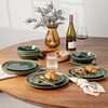 AmorArc Ceramic Dinnerware Sets,Handmade Reactive Glaze Stoneware Plates and Bowls
