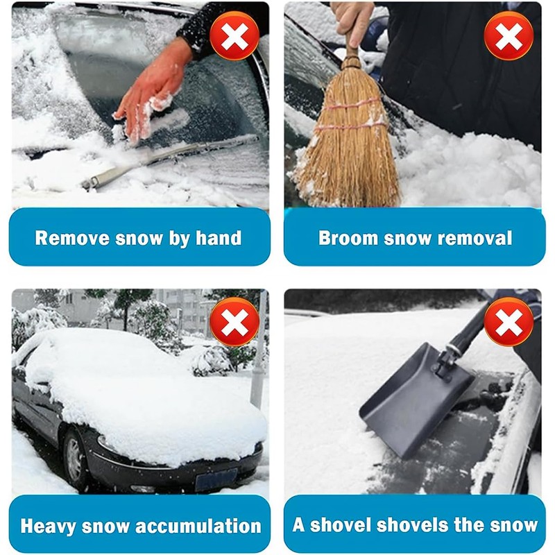 KOLZEMV Car Ice Scraper, Effective Car Ice Scraper - Ultra
