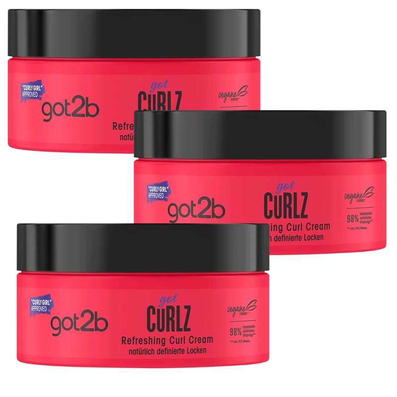 got2b got curlz 6x 200ml refreshing curly girl cream natural