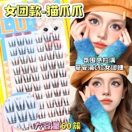 Natural Individual False Eyelashes - Dream Deer, Sun Flower, Girl Group, Thick Cat Eye Styles Eyelashes Diaochan 10ea