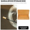 Healeved Sandalwood Incense Stick Box Portable Storage Container with Craftsmanship