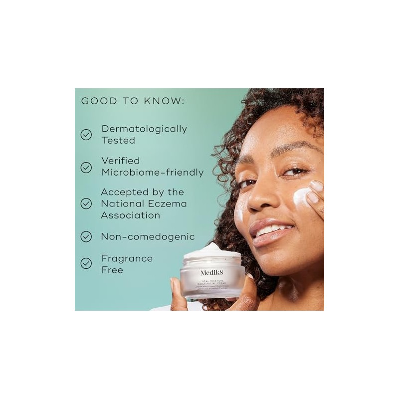 Medik8 Crema Facial Diaria Total Moisture Humectante Hidratante Péptidos Ácido