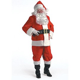 Costume SuperCenter XXL Plush Regal Santa, Red/White, Size Jacket Size 58-60