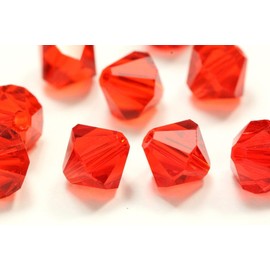 200pcs 4mm Adabele Austrian Small Bicone Crystal Beads Crystal Clear Compatible with Swarovski Crystals Preciosa 5301/5328 SSB401