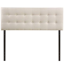 Rosebery Kids Upholstered Queen Panel Headboard in Ivory