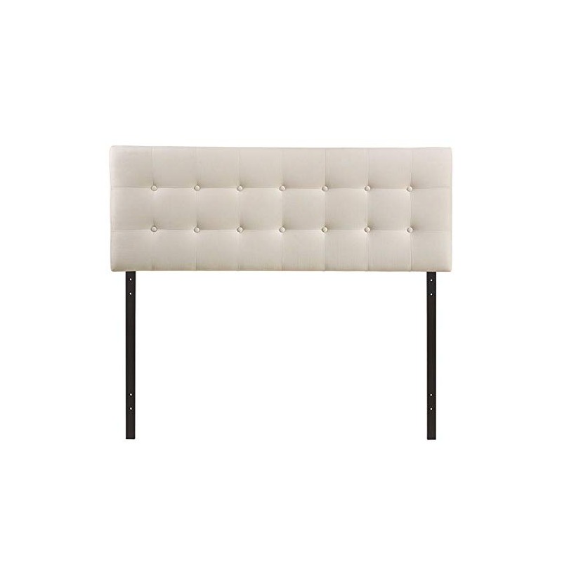 Rosebery Kids Upholstered Queen Panel Headboard in Ivory